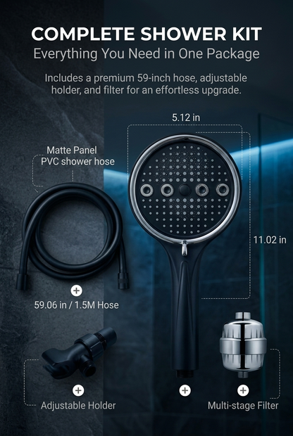 Powerful 6-Mode Handheld Shower